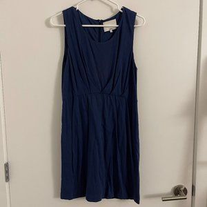 3.1 Phillip Lim Blue Pleated Sleeveless Dress